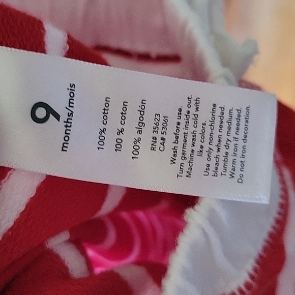 Carter's Red & White Striped Baby Pants Size 9M - Picture 6 of 6